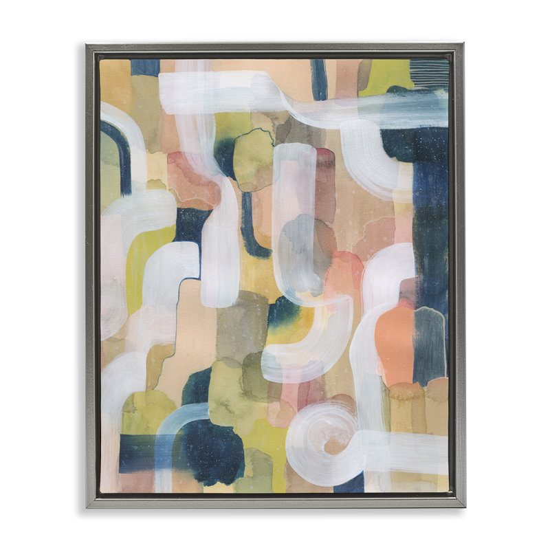 "Twist Arches Arrangement", art mural encadré par Joris Hoefnagel, Cadre flottant gris lustré, H 21 po x l 17 po