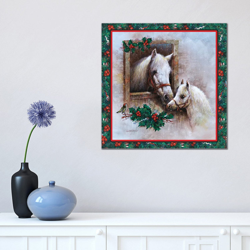Holly And Ivy by Giordano Studios - Wrapped Canvas Gallery-Wrapped Canvas Giclée, 45.72 cm H x 45.72 cm W