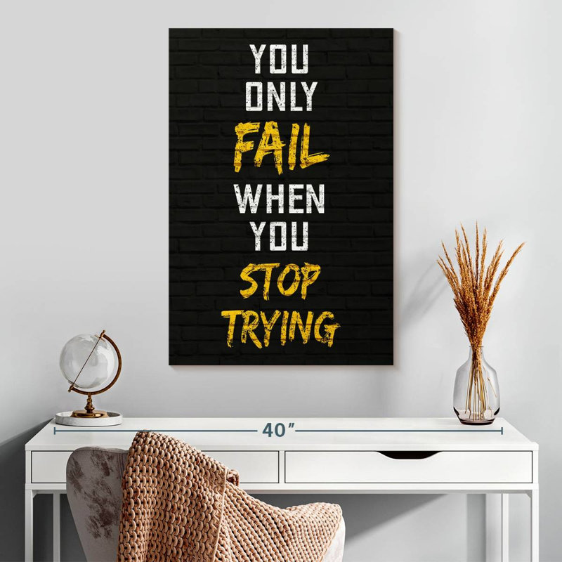 When You Stop Trying, 30" H x 20" W