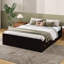 Base de lit plateforme en bois avec support en lattes de bois et 6 tiroirs-245440056