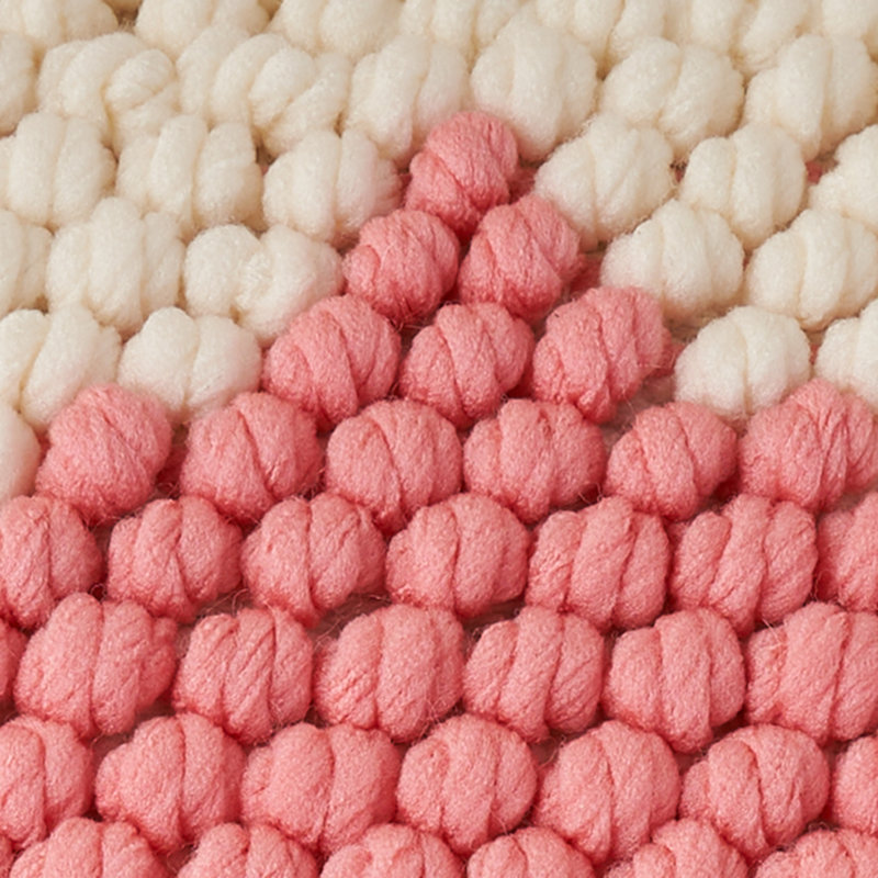 Holiday Pillows No Pattern And Not Solid Color 60% Micropolyester, 40% Cotton Reversible Throw Pillow, Ivory Pink