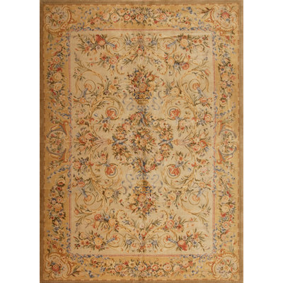 Savonnerie One-of-a-Kind 10' x 14' Hand Knotted Area Rug