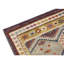 Tapis unique beige, rouge, bleu et rose de 3 pi 5 po x 9 pi 9 po