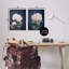 «Hydrangea Flower on Blue», ensemble de 2 giclées encadrées par Patricia Pinto-108607445-108607441