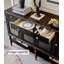 Buffet français en bois massif avec armoire et armoire de rangement
