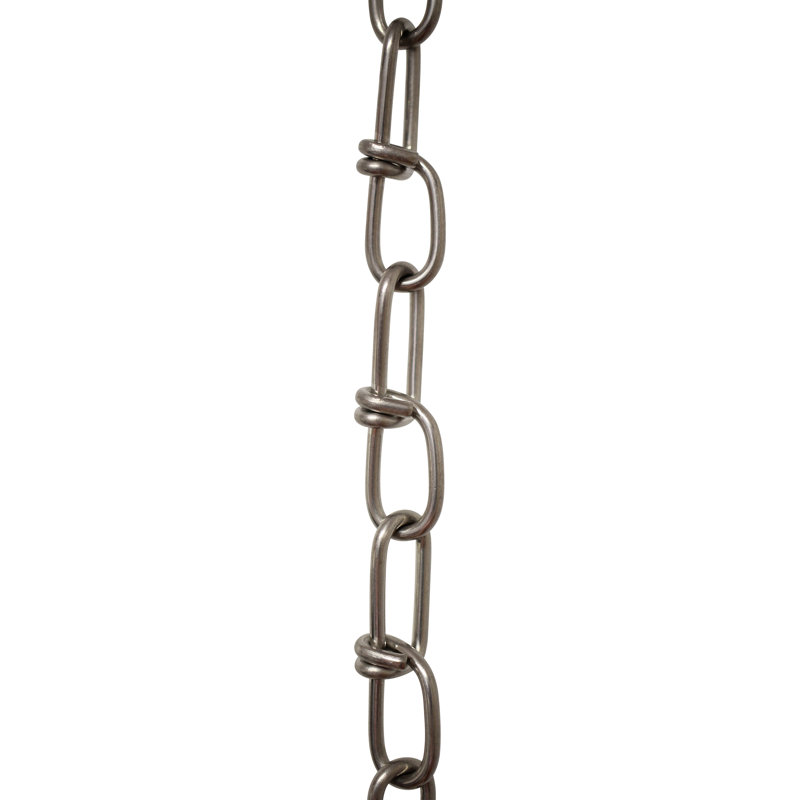 Chaîne utilitaire à usage général à double boucle (3 pieds), Acier inoxydable