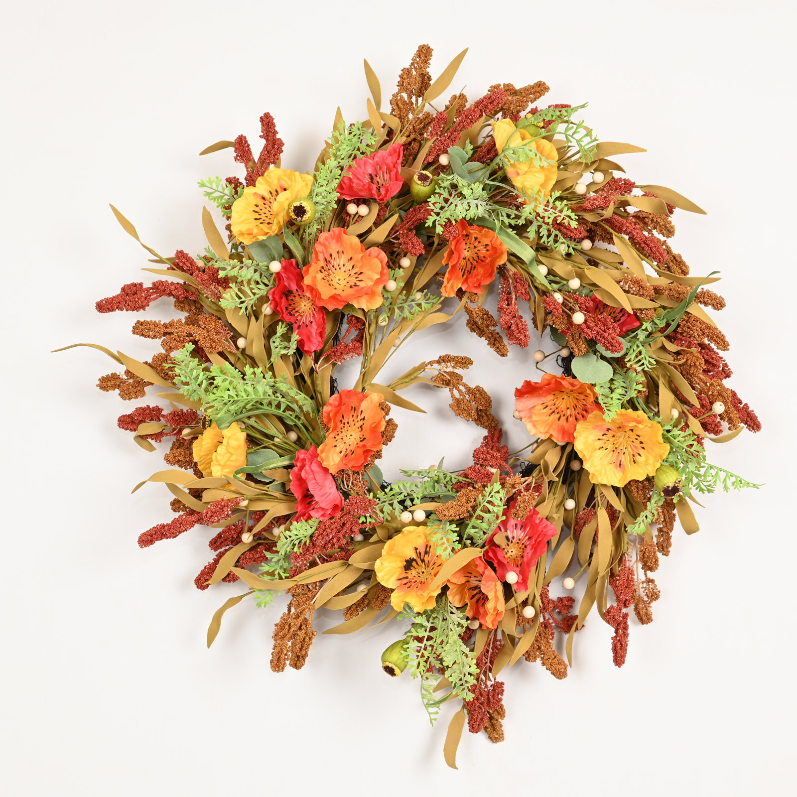 24" Handcrafted Plastic Thanksgiving Wreath