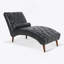 Chaise longue rembourrée
