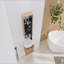 Armoire de rangement murale 12 po, armoire de salle de bain miroir avec rangement, contreplaqué