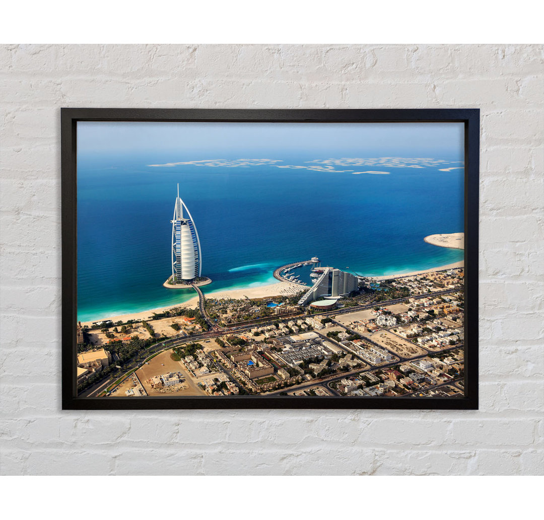 Die Küstenlinie des Burj Al Arab - Einzelbildrahmen Kunstdrucke auf Leinwand