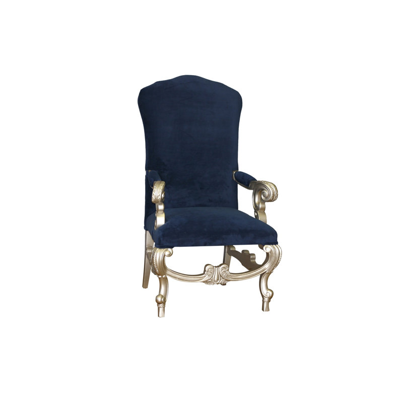Chaise d'appoint rembourrée en bleu Nettleton