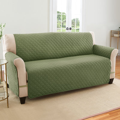 Polyester T-Cushion Sofa Slipcover