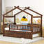 Lit en bois avec couchette-545354615