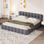 Upholstered Bed Frame With Headboard-87142466-87142477