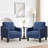 Mid-Century Accent Chairs Featuring Removable Cushions-2051752416