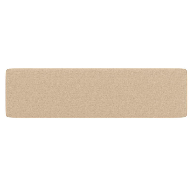 Indoor/Outdoor Sunbrella® Seat Cushion, Antique Beige Sunbrella® Canvas, 44" W x 18" D