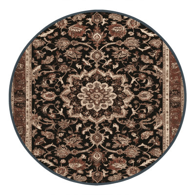 Machine Washable Persian Brown Area Rug