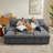 90.9'' L-Shaped Pull-Out Sofa Bed-624163970