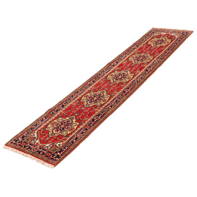 Basye One-of-a-Kind 2'7" X 12'1" New Age Runner Wool Area Rug in Dark Copper
