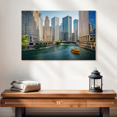 Bateau sur la rivière Sireci, Chicago