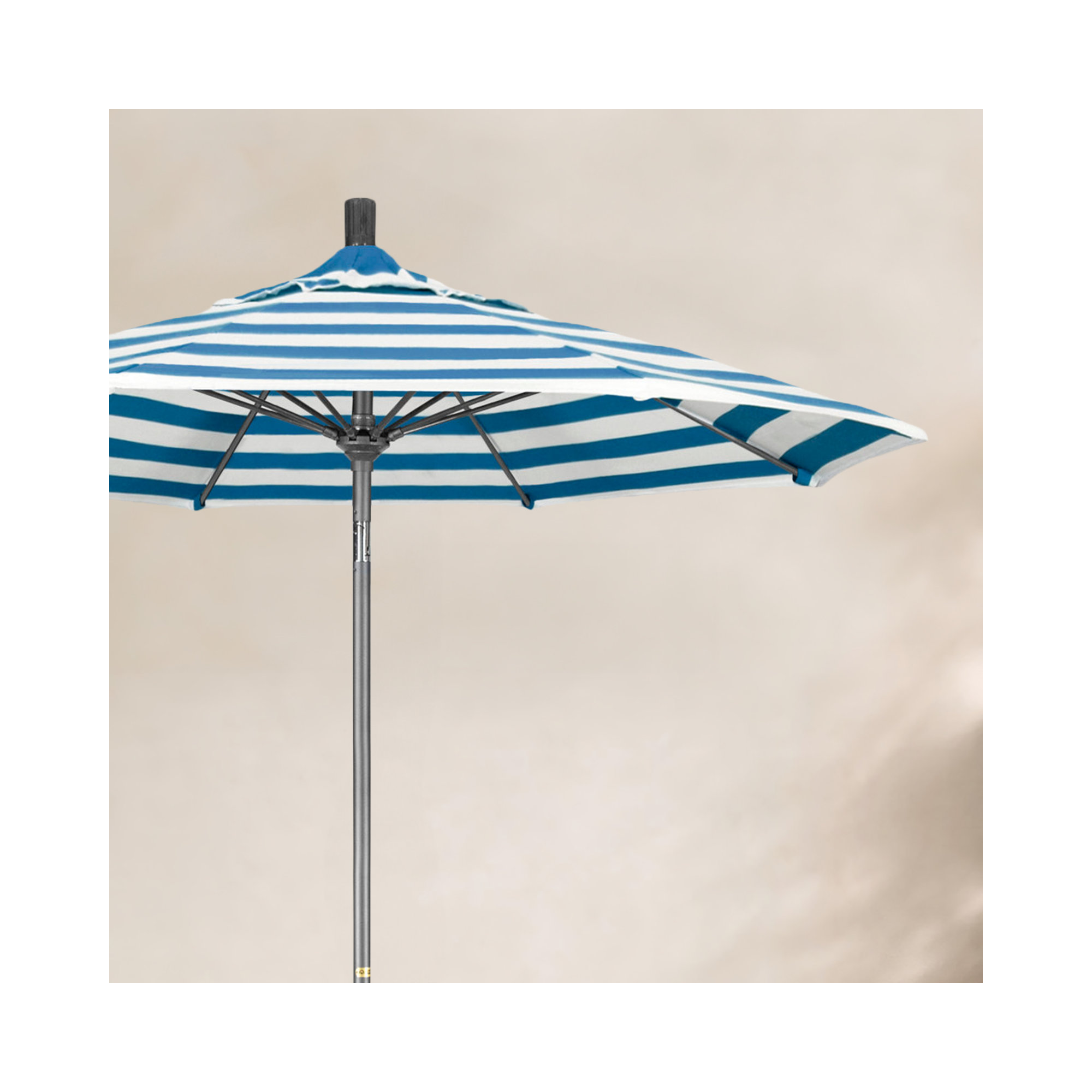 Brent 90'' Sunbrella® Outdoor Umbrella, Cabana Regatta Sunbrella®, Black 