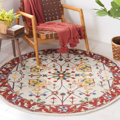 Tapis 386 Argonaut Micro-Loop en ivoire / rouge