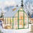 6x7 FT Walk-in Polycarbonate Greenhouse, Reinforced Aluminum Frame, Roof Vent, Backyard Gardening-125296672-125296680