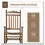 Chaise berçante en bois à haut dossier Outsunny-18122429