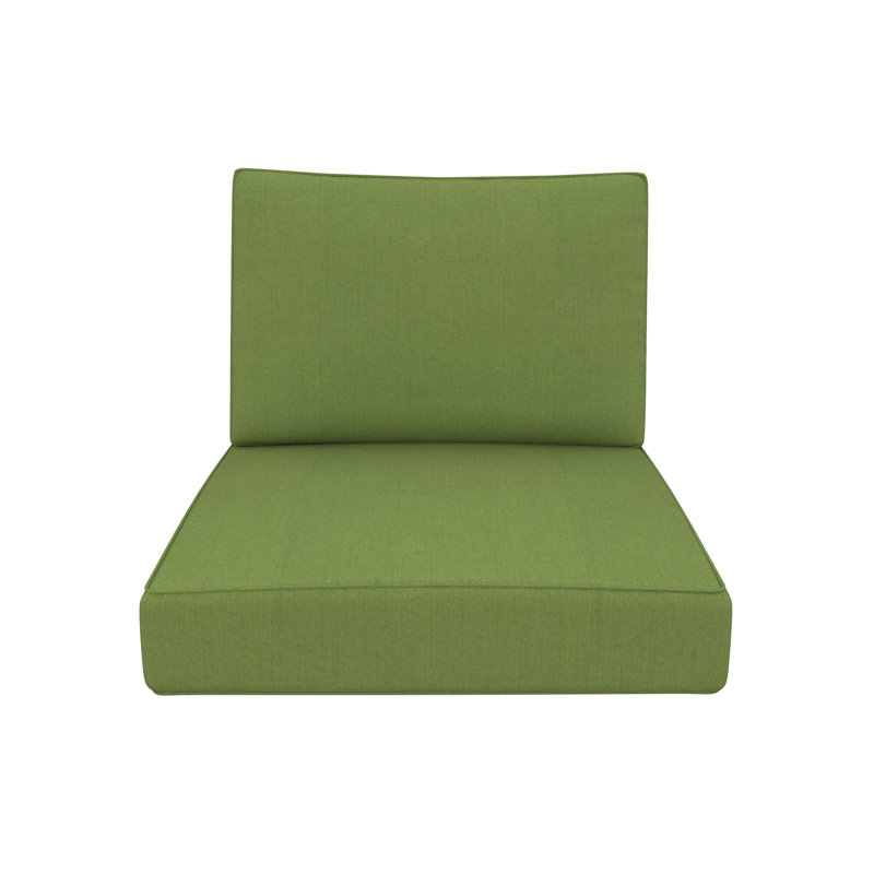 Outdoor Sunbrella Lounge Chair Cushion, Spectrum Cilantro Sunbrella® Plainweave