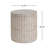 Outdoor/Indoor Lightweight Concrete Side Table,Travertine Finish