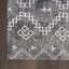 Tapis floral délavé tissé à la machine 8 pi x 10 pi ivoire et brun clair