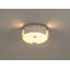 Roslington, plafonnier encastré, 12 po, or, verre opale gravé-506361051