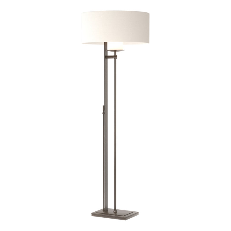 Rook 60" Floor Lamp, Natural Anna, Oil Rubbed Bronze