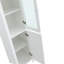 Armoire à linge de salle de bain autoportante à 2 portes avec tablettes Belva