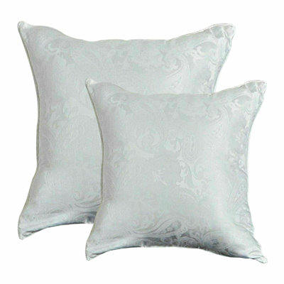 Cleo Cushion Cover – 45x45cm & 56x56cm Decorative Pillow Case with Zipper – Available in Black, Silver, White