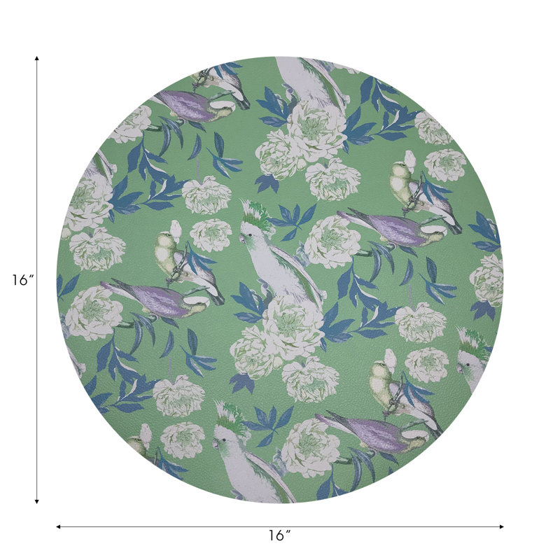 Peony Inspira Pebbles 16" Vinyl Placemat, Tropical