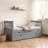 Twin Platform Bed With Drawers And Trundle – Solid Wood Daybed, No Spring Box Needed, Stylish Design For Smart Storage, Gray-902919715