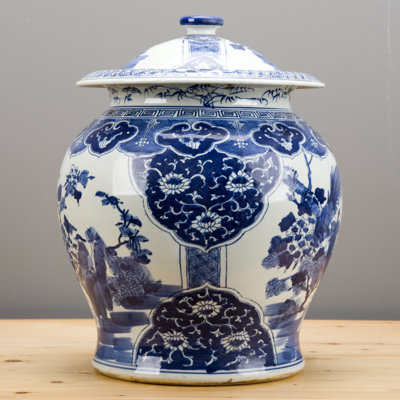 Handmade Porcelain China Ginger Jar
