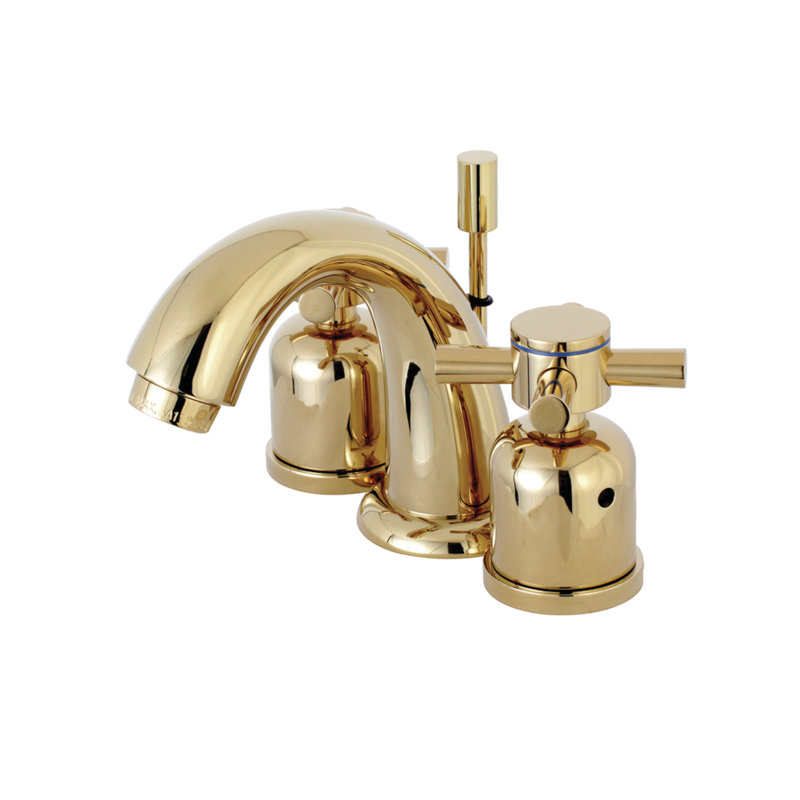 Robinet de salle de bain espacé Kingston, Laiton poli