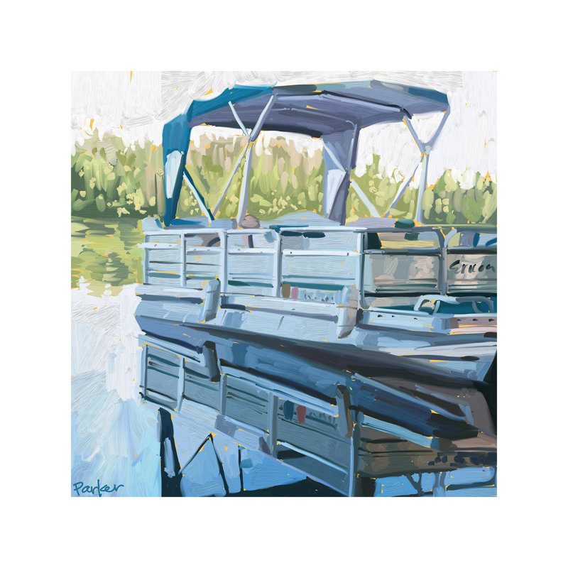 Lake Life - Wrapped Canvas Painting, 93.98 cm H x 93.98 cm W x 1.91 cm D