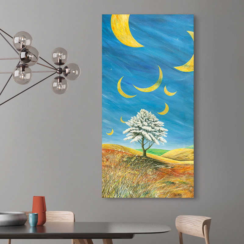 Falling Moons by Donato Larotonda - Wrapped Canvas Print, 50cm H x 100cm W x 4cm D