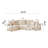 122.8'' 3-Seat Sherpa Fabric Sofa with Toss Pillows - Sturdy Solid Wood Frame for Living Rooms and Family Spaces-1363081551-1363187681