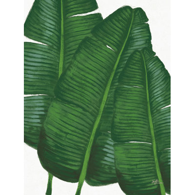 " Emerald Banana Leaves II Welcome To Paradise " Painting Print