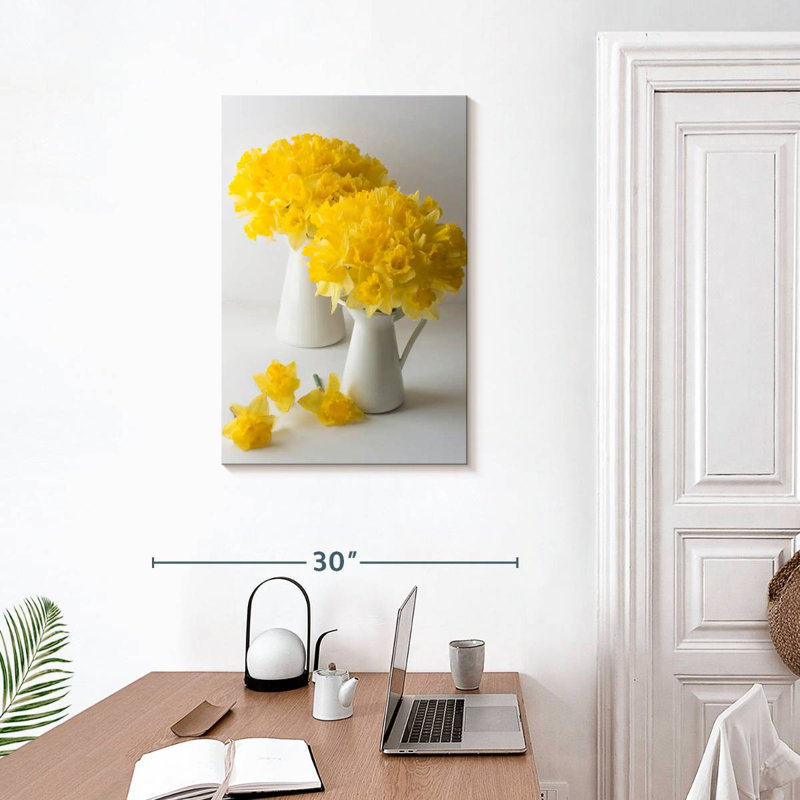 Fleurs de jonquille Harnek, H 30 po x l 20 po