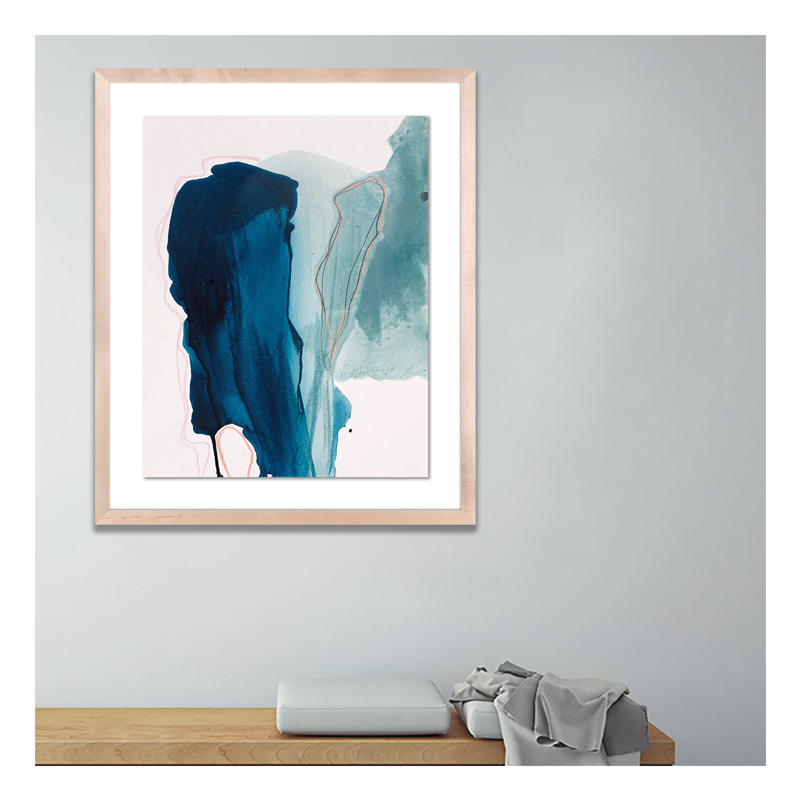 Depth by Kim Whiteside, Natural, 24" H x 20" W x 1.5" D