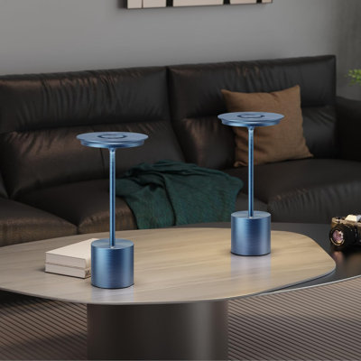 2Pack Cordless Table Lamp, Portable Rechargeable 6000Mah Outdoor Table Lamp, 3 Color Stepless Dimming Battery Powered Lamp, LED Table Light For Dinner/Bedroom/Restaurant/Outdoor (2Pack)
