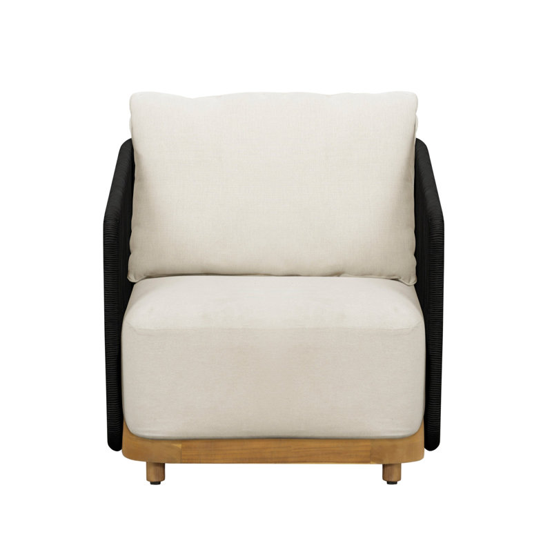 Chaise avec accoudoirs Alpine, Noir