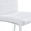 Chaises de salle à manger blanches élégantes et modernes surdimensionnées, revêtues de polyuréthane de haute qualité pour une sensation luxueuse