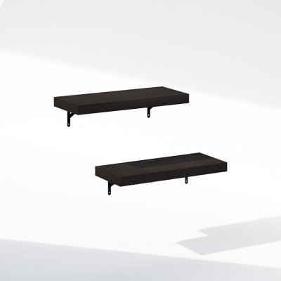 Mabe 22-Inch Wall Mounted Bathroom Floating Display Shelves, Set of 2