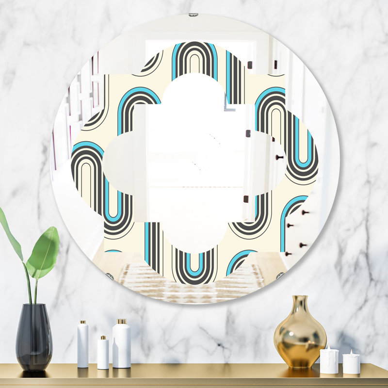 Miroir mural géométrique, 31,5 po x 31,5 po